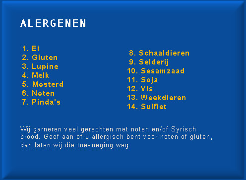 Alergenen Overzicht